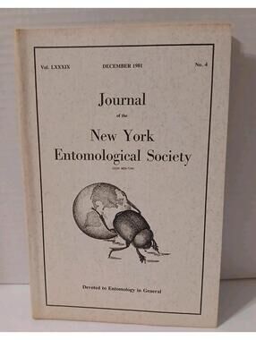 Journal of the New York Entomological Society December 1981 Vol 89 No 4